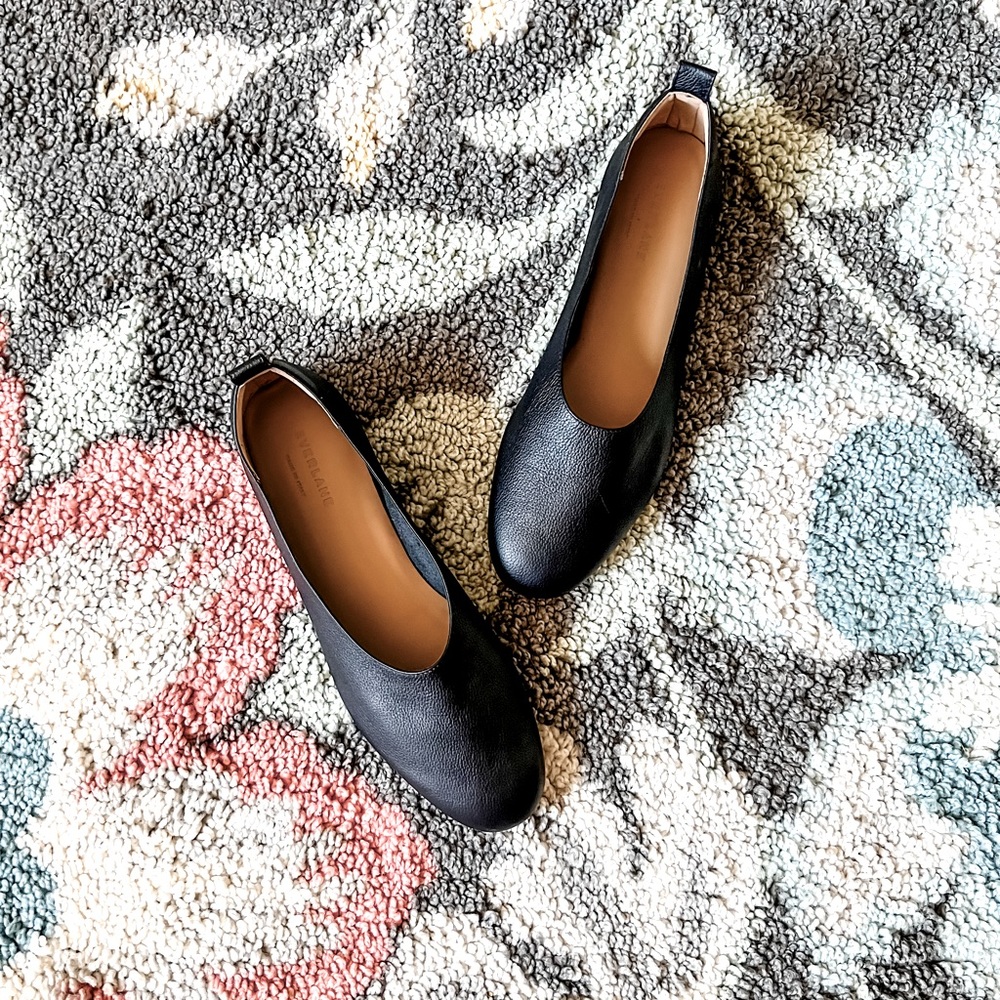 Brand New Everlane The Italian Leather Day Glove Black Flats 11